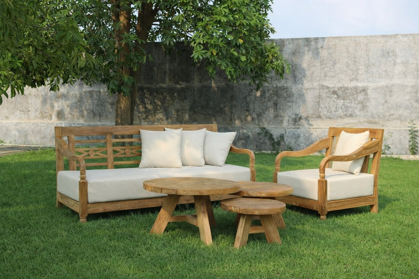 Teak Loungebank Dolce Vita – Elegante Gartenbank aus Massivholz