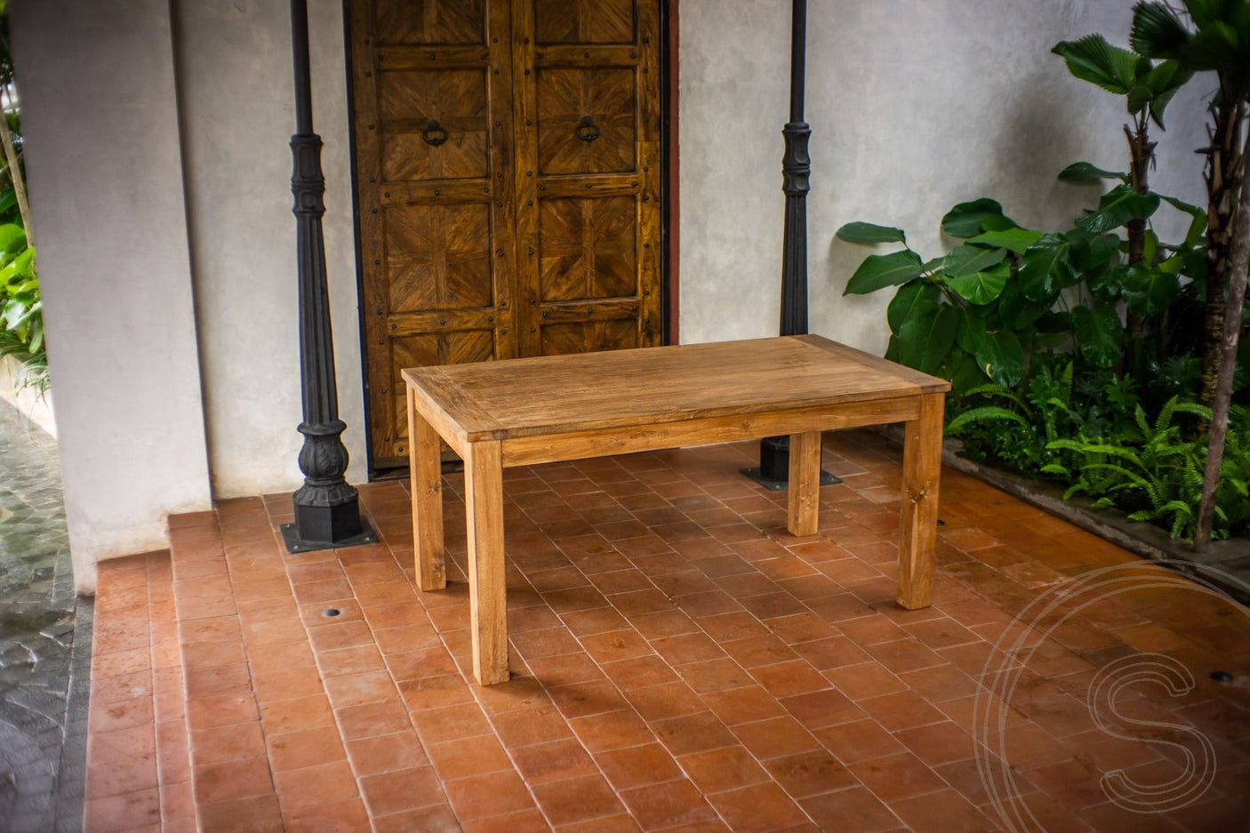 Uitschuifbare teak tafel 160 - 210 - 260x90 - Souren Meubels