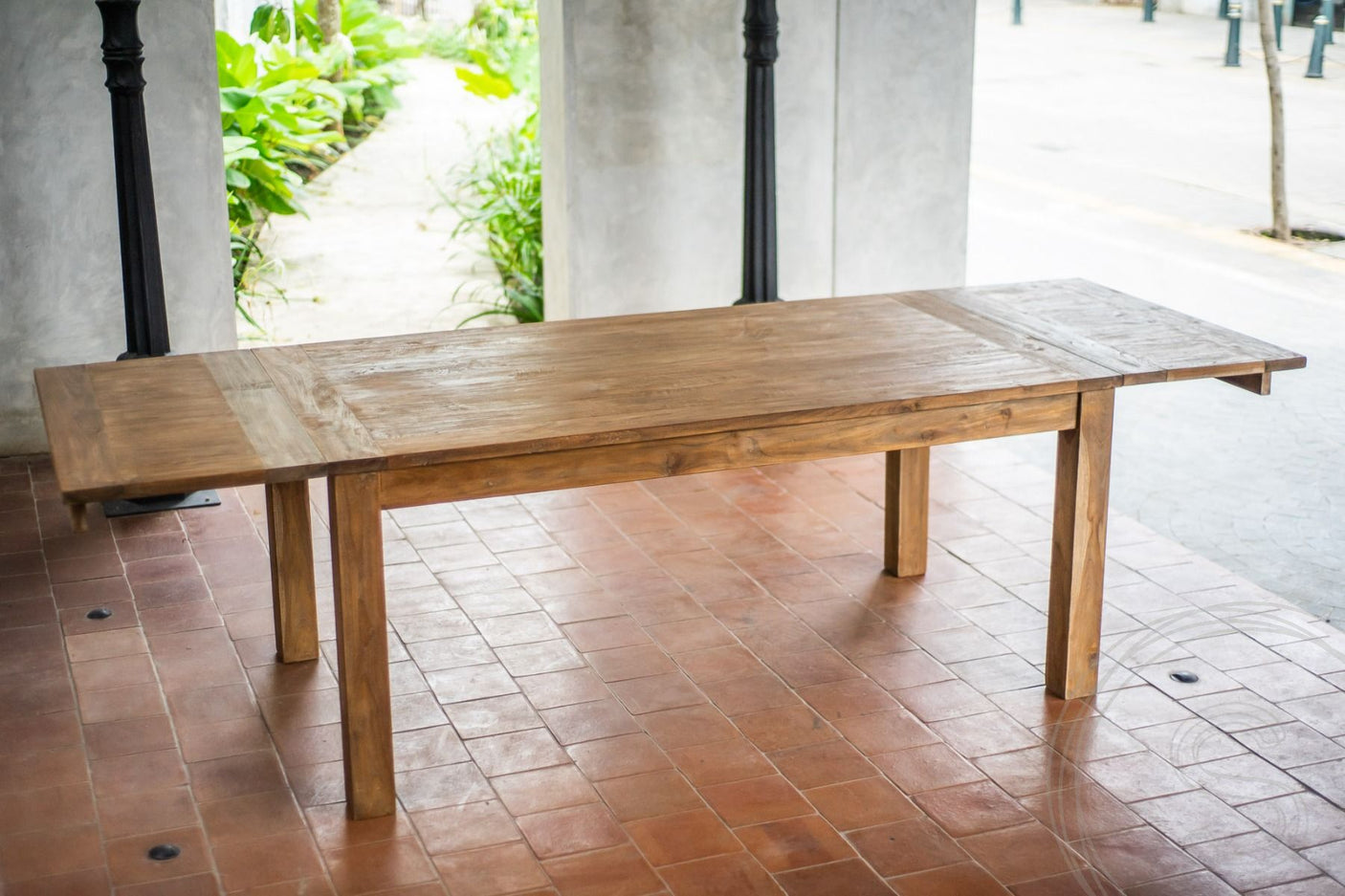 Uitschuifbare teak tafel 180 - 230 - 280x100 - Souren Meubels