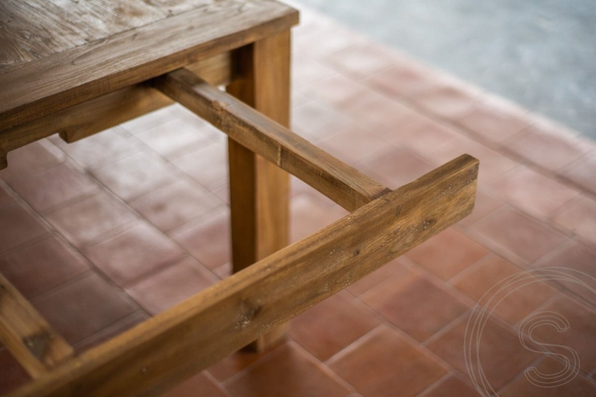 Ausziehtisch Teakholz Set 160 + 10 Stühle