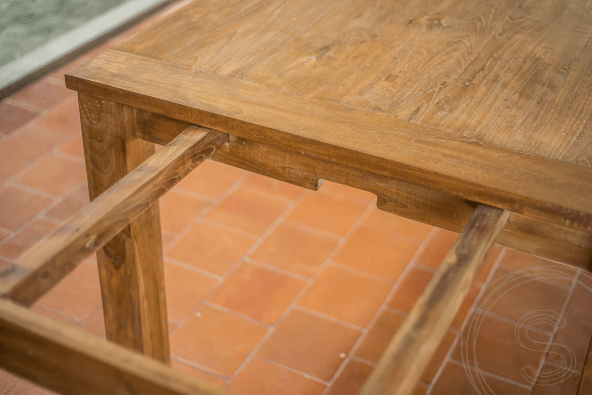 Ausziehtisch Teakholz Set 200 + 12 Stühle