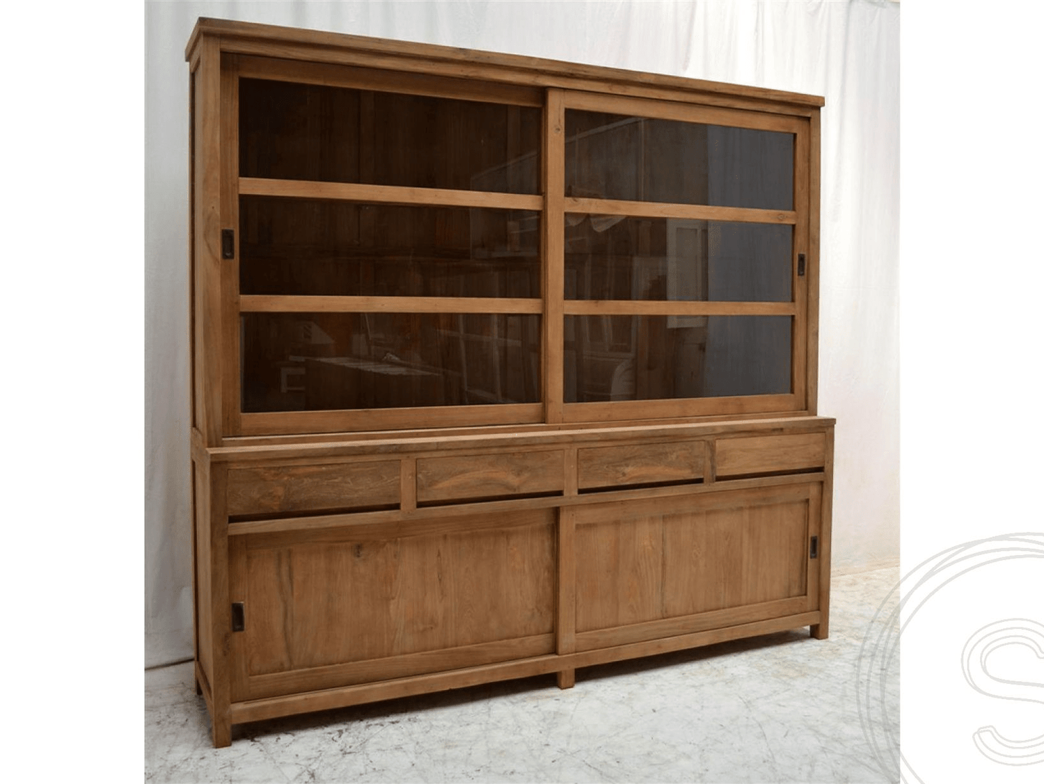 Teak buffetkast 220cm - Souren Meubels