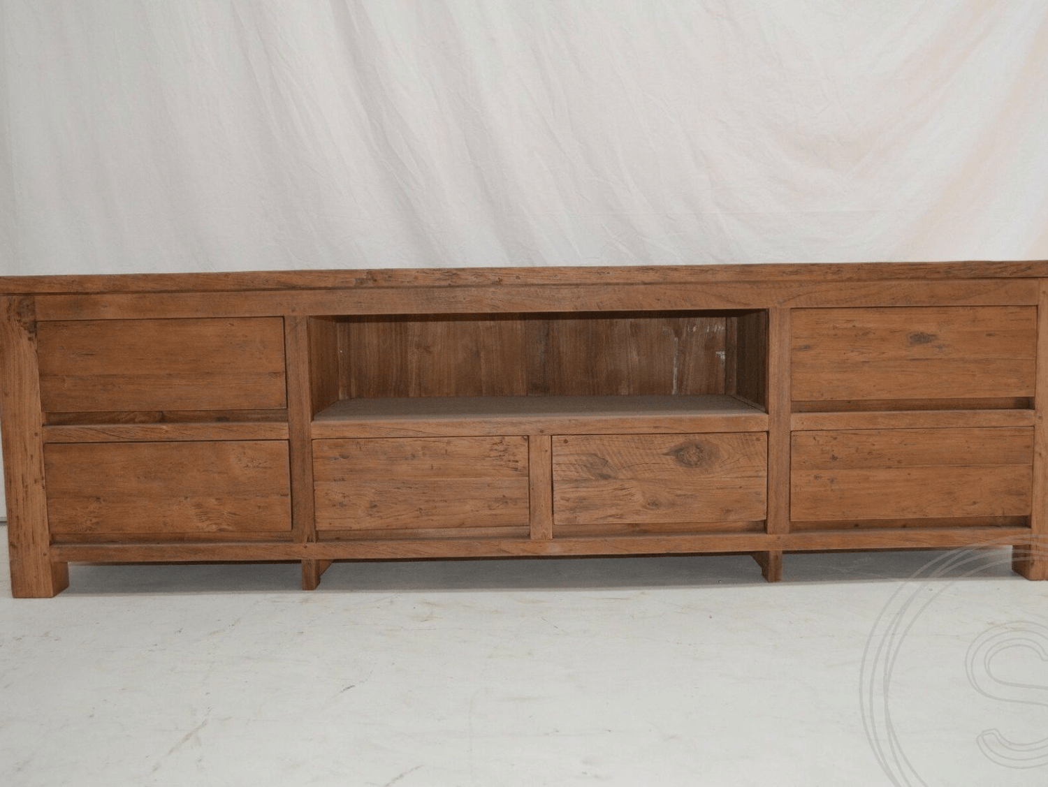 Teak TV-Anrichte 200cm Rustikal