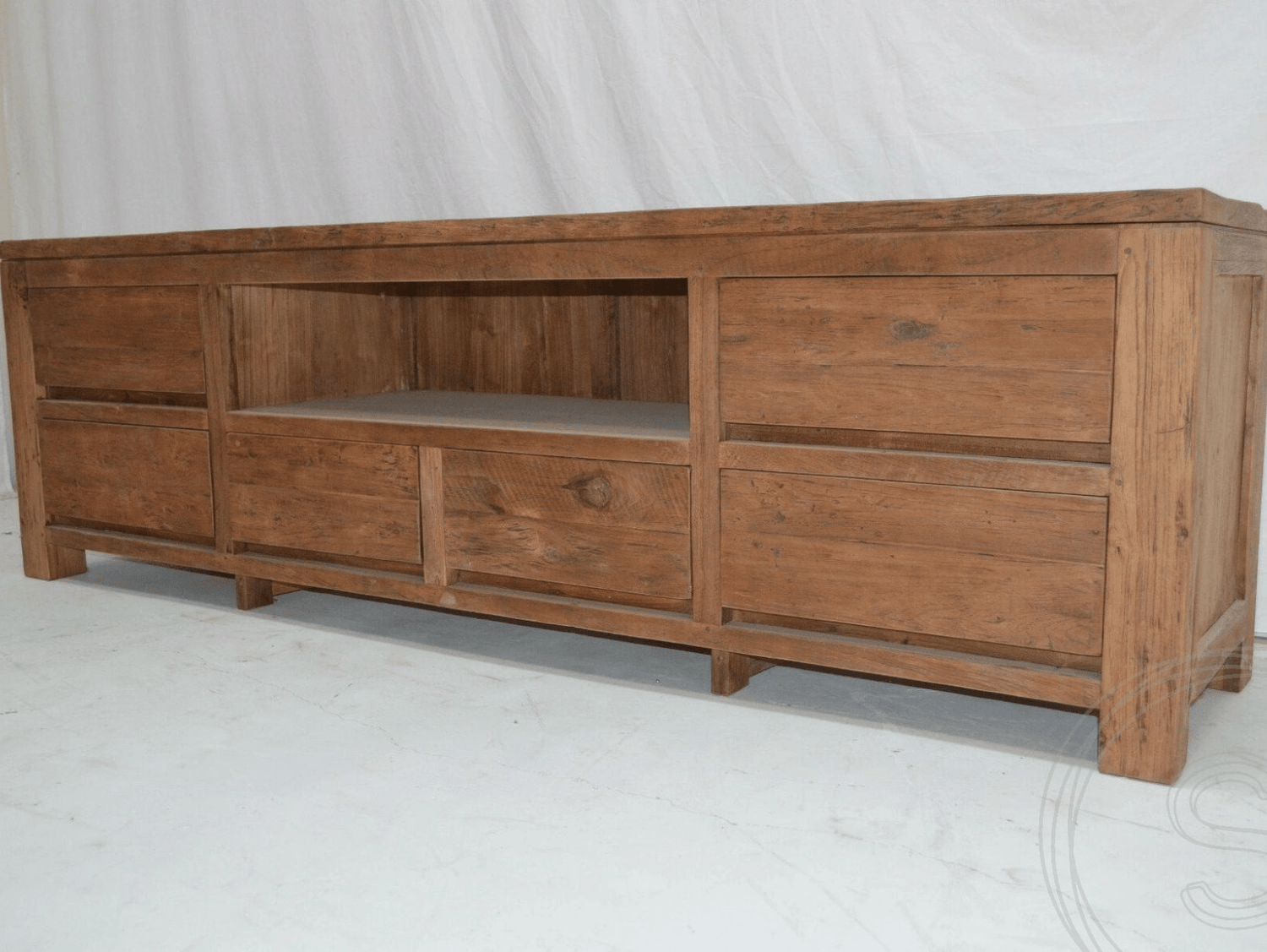 Teak TV-Anrichte 200cm Rustikal