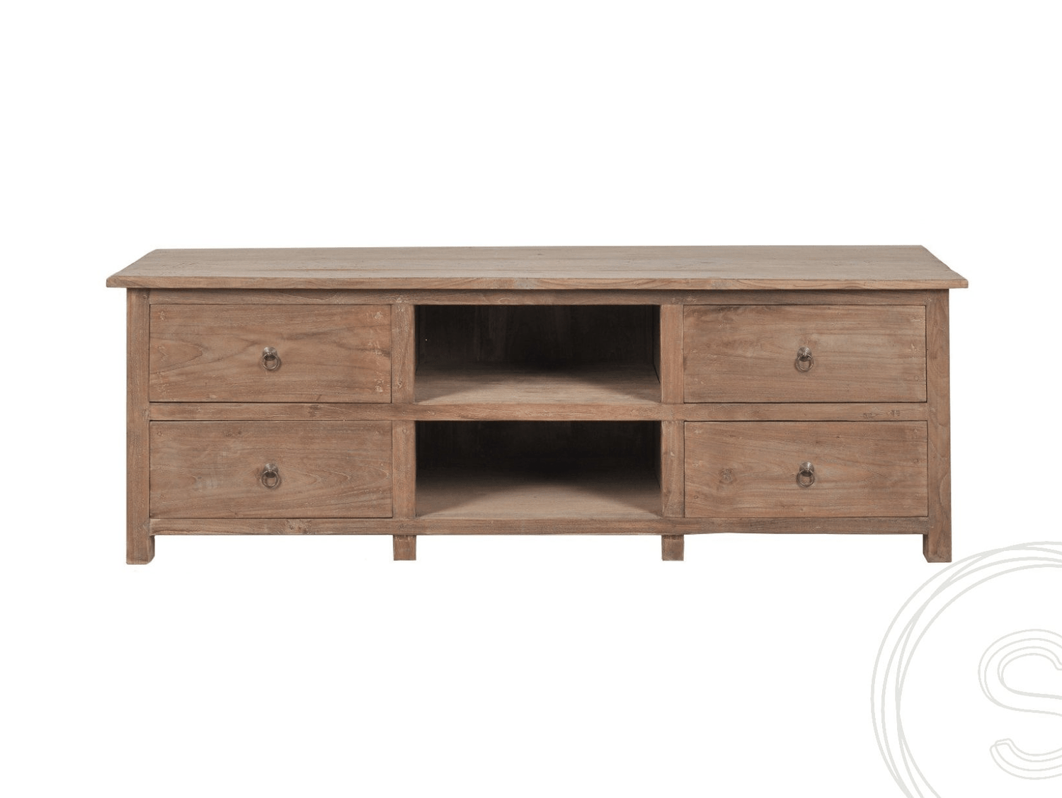 Teak TV-Sideboard 150cm Rustikal