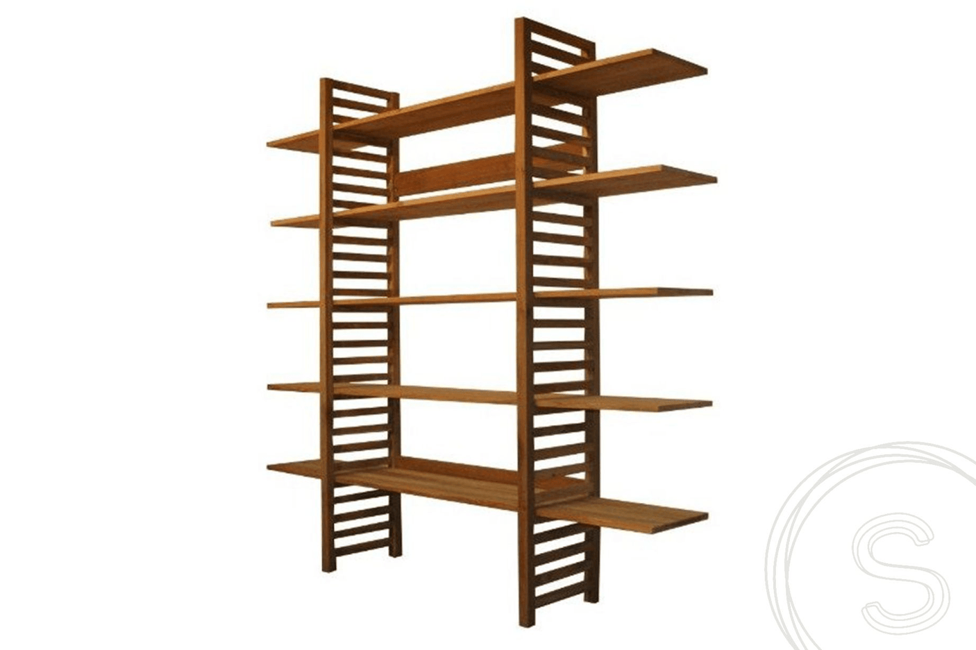 Teak boekenrek - Souren Meubels