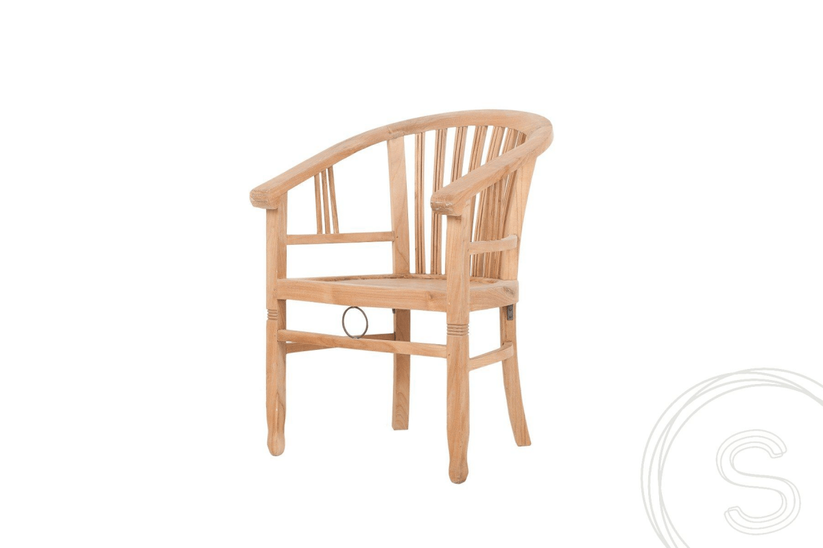 Runder Teak Gartentisch 140 + 5 Gartenstühle