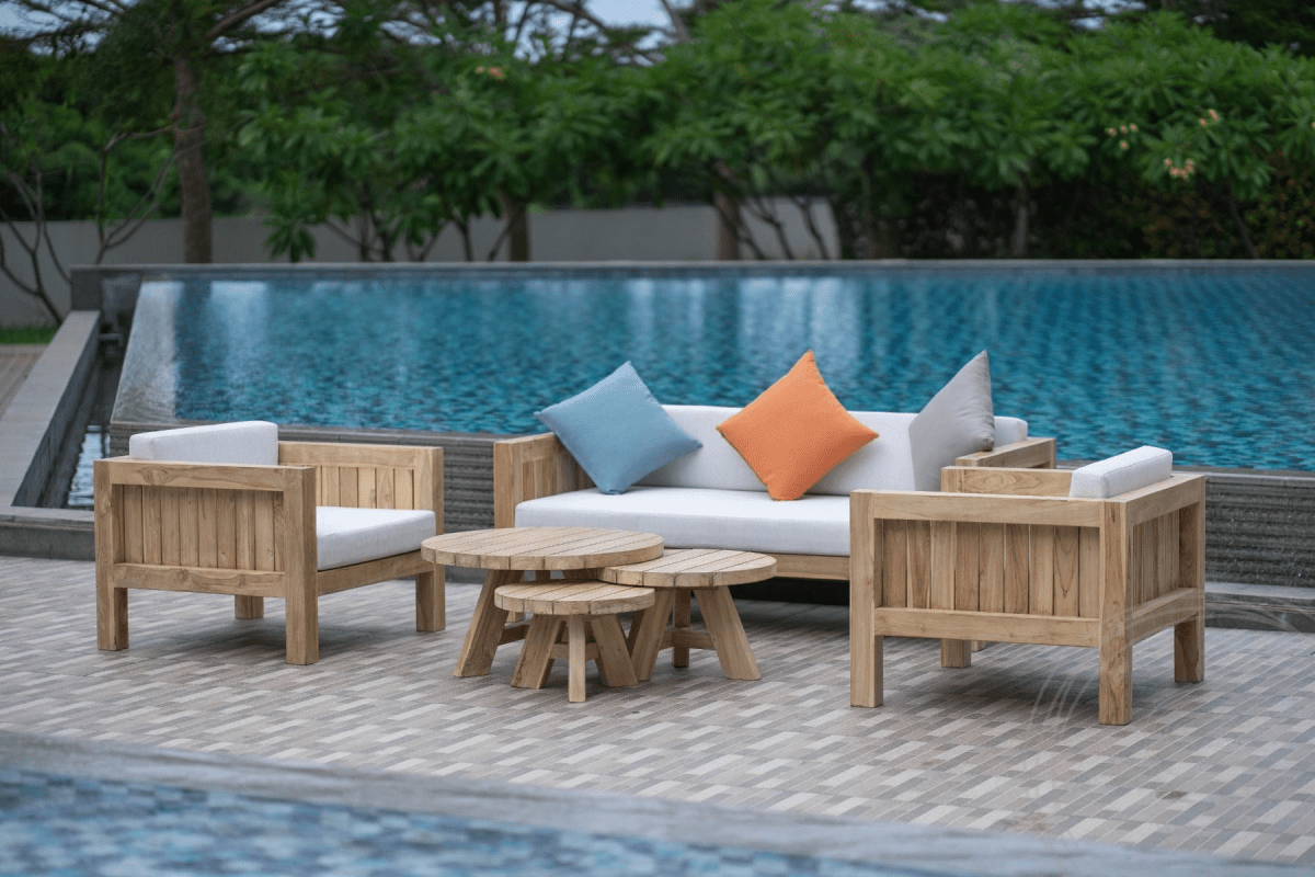 Teak Loungeset Algarve