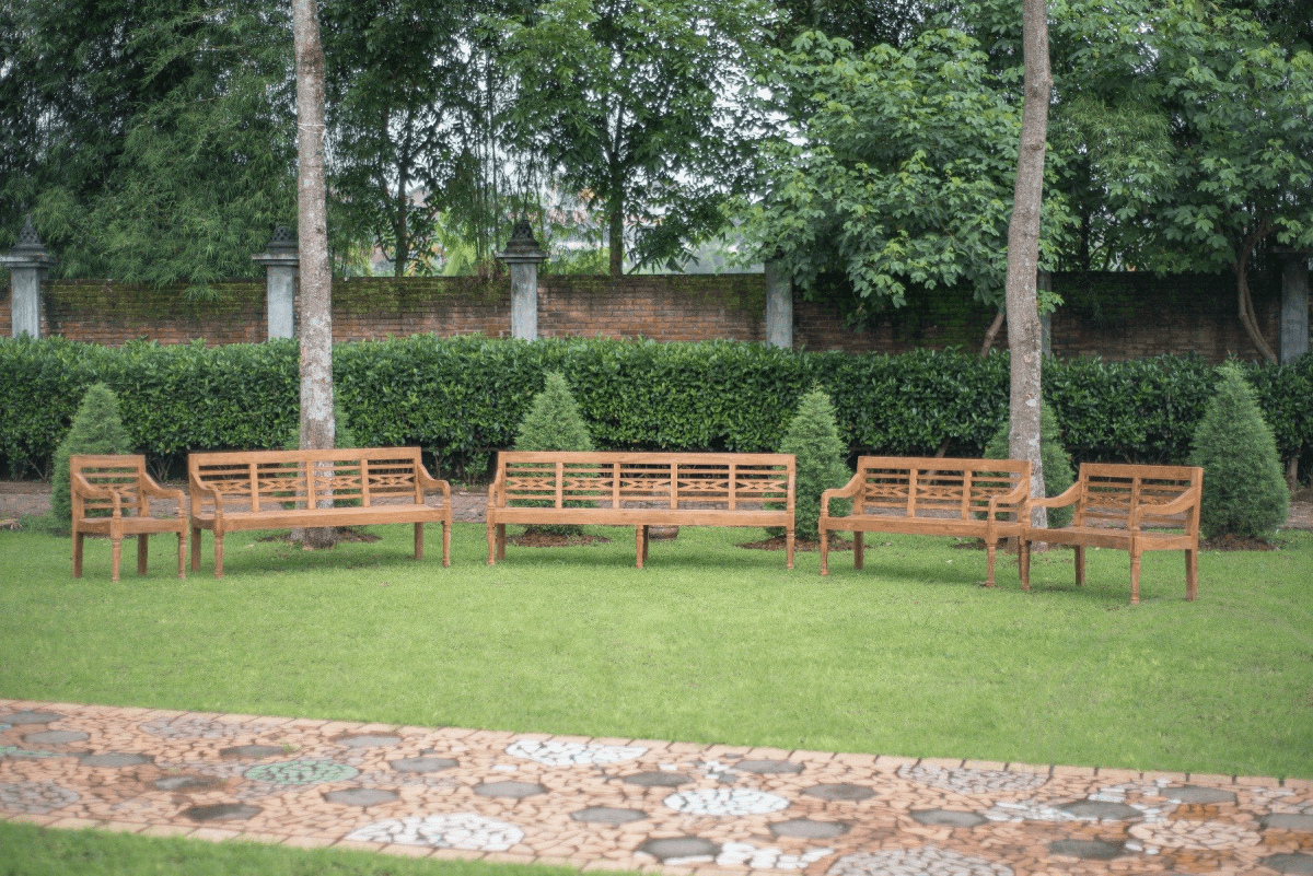 Teak Bahnhofsbank 240cm