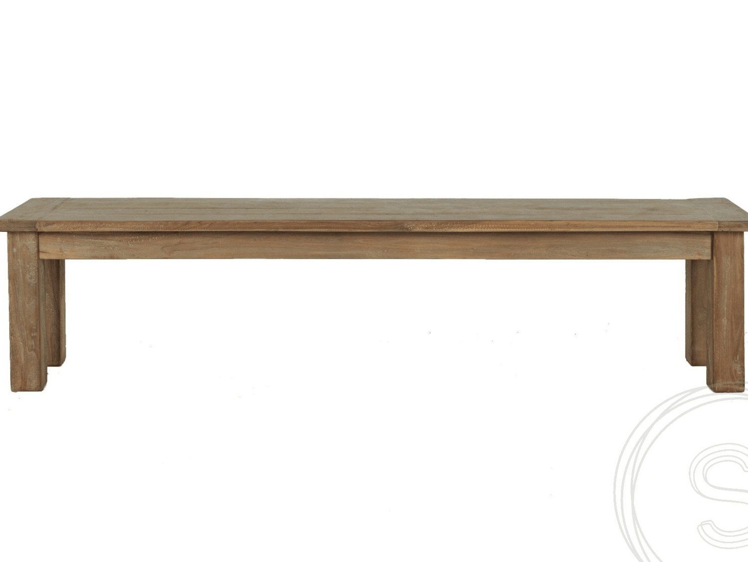 Teak bank 120cm oud hout - Souren Meubels