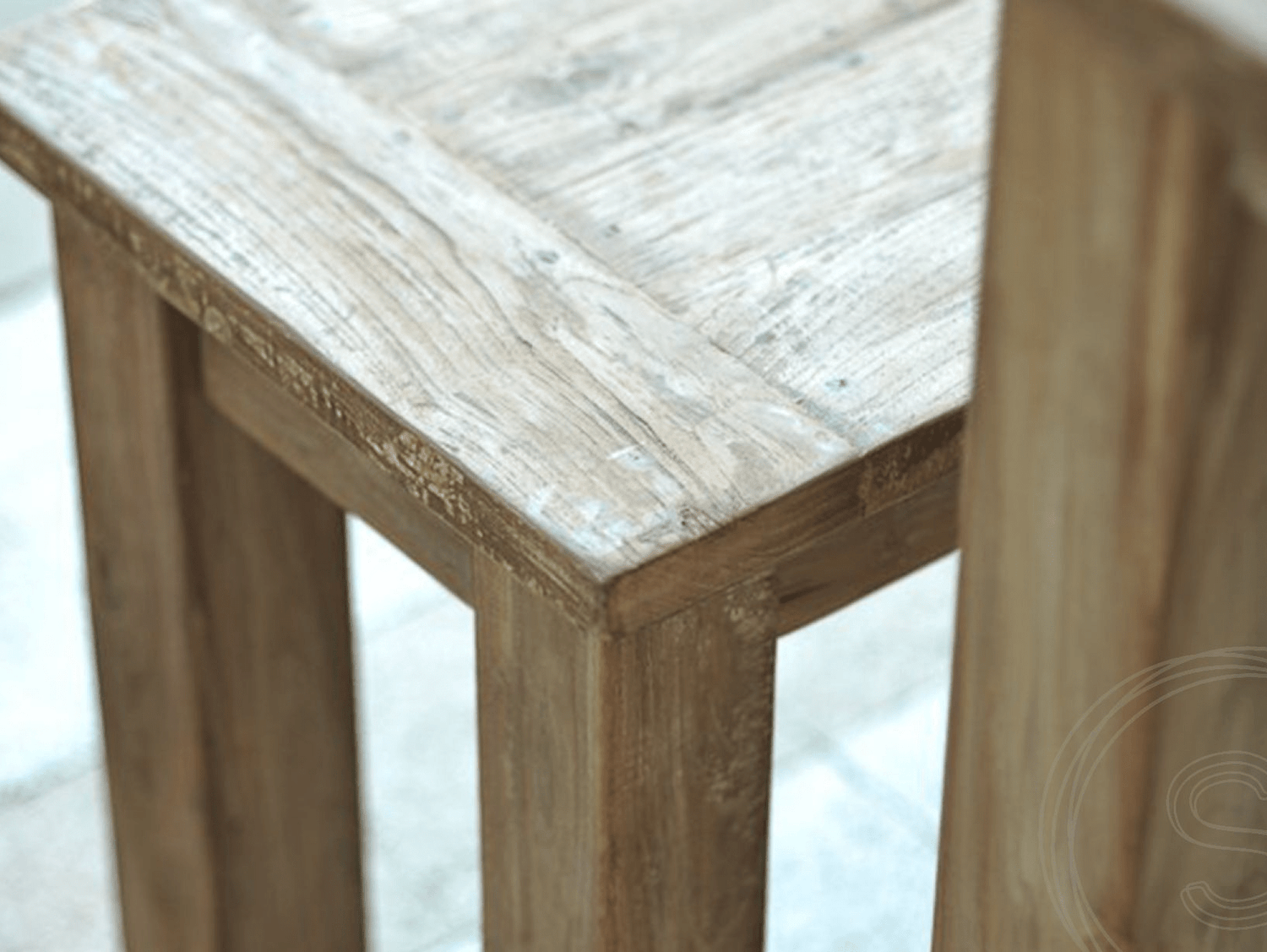 Teak bank 180cm oud hout - Souren Meubels