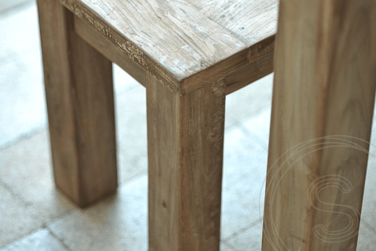 Teak bank 220cm oud hout - Souren Meubels