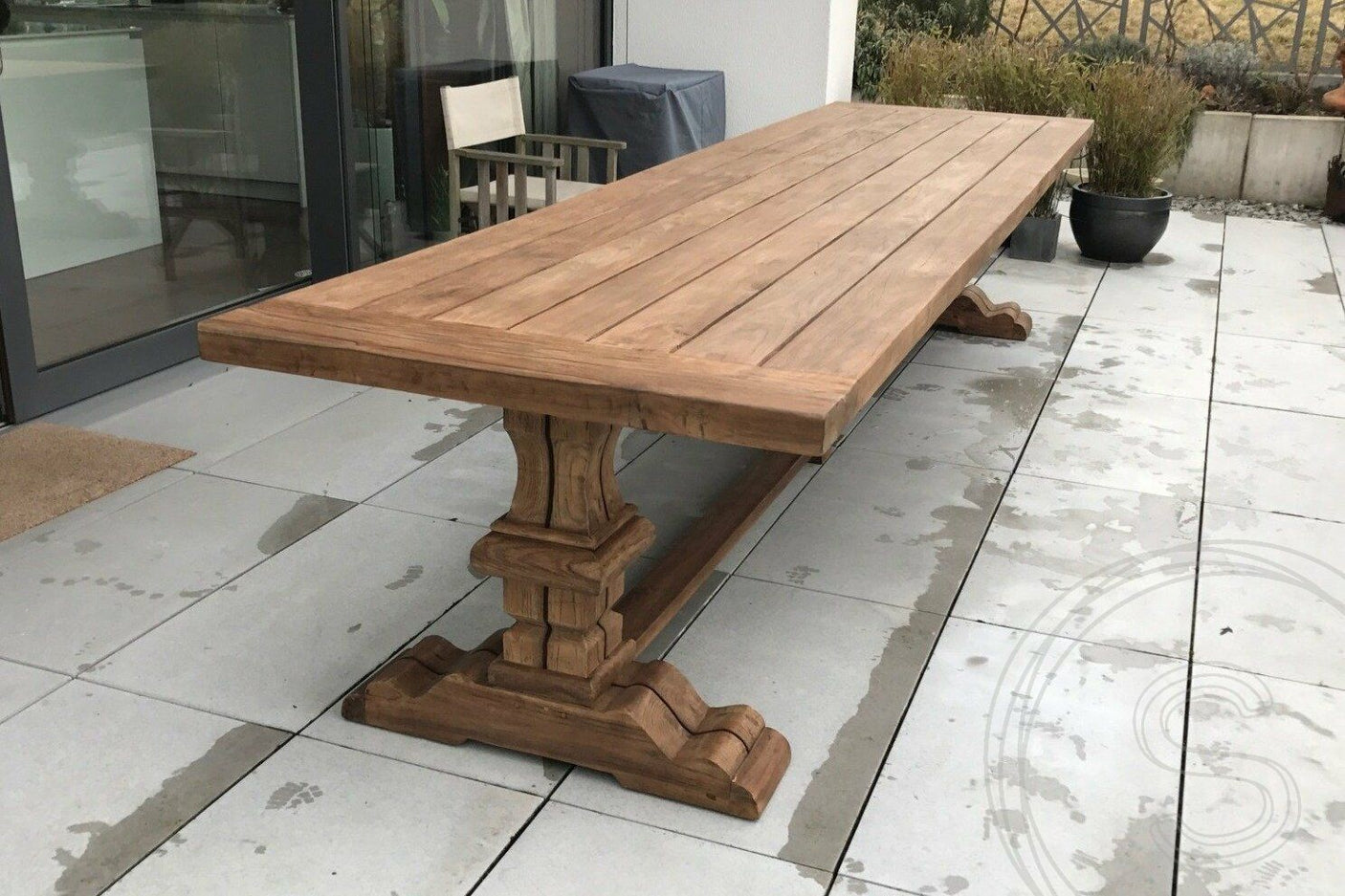 Klooster tuintafel 400 x 100 - Souren Meubels
