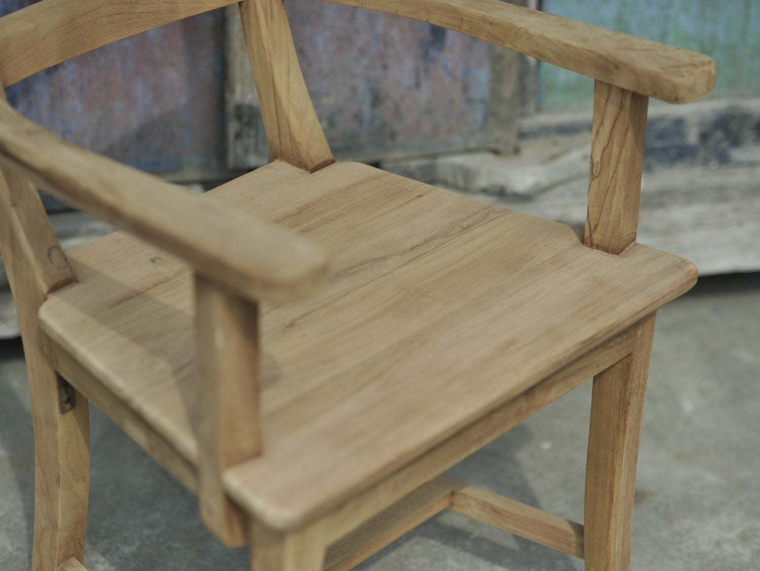 Teak stoel Mariotto met armleuning - Souren Meubels