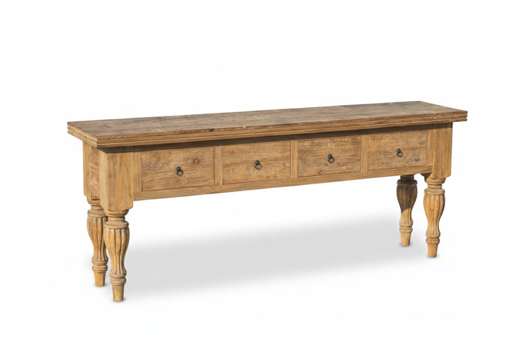 Teak Wandtisch Reclaimed