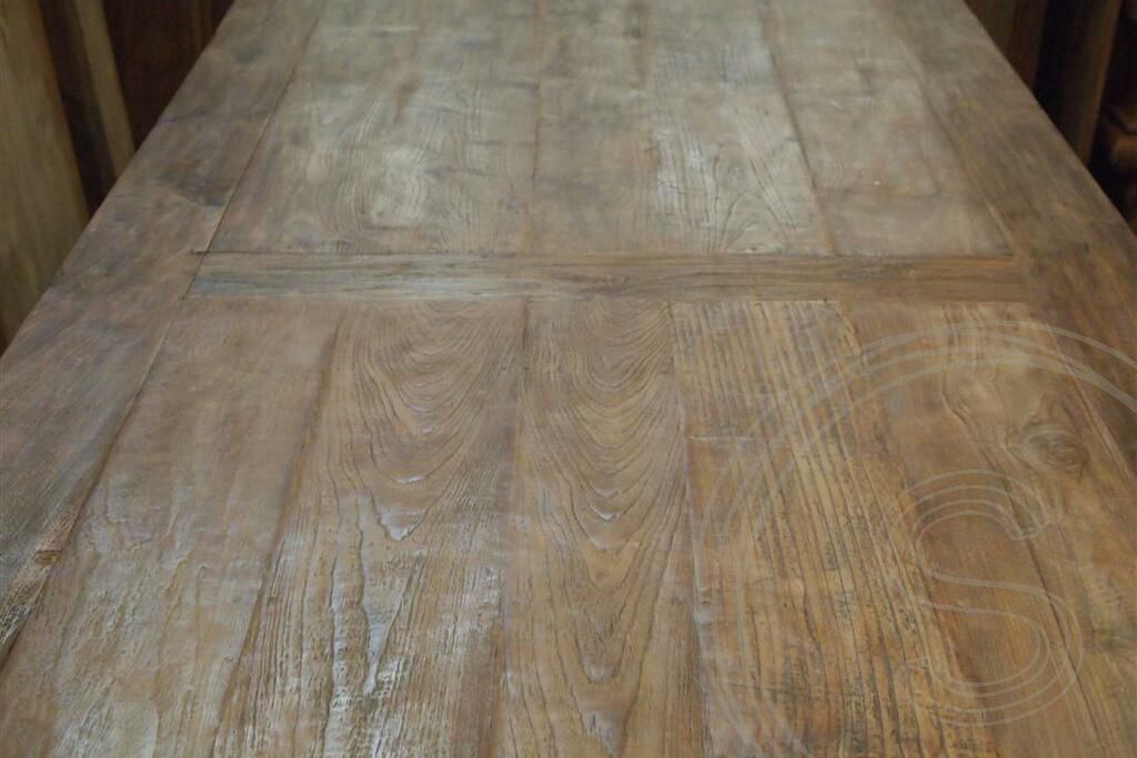 Teak tafel 350 x 120 oud hout - Souren Meubels