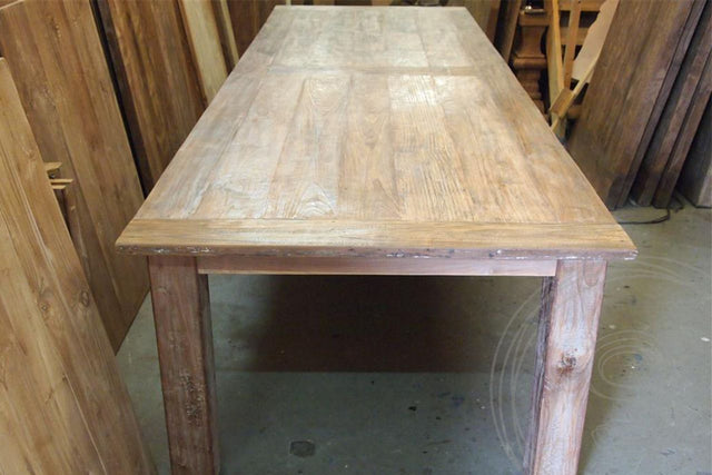 Teak tafel 350 x 120 oud hout - Souren Meubels