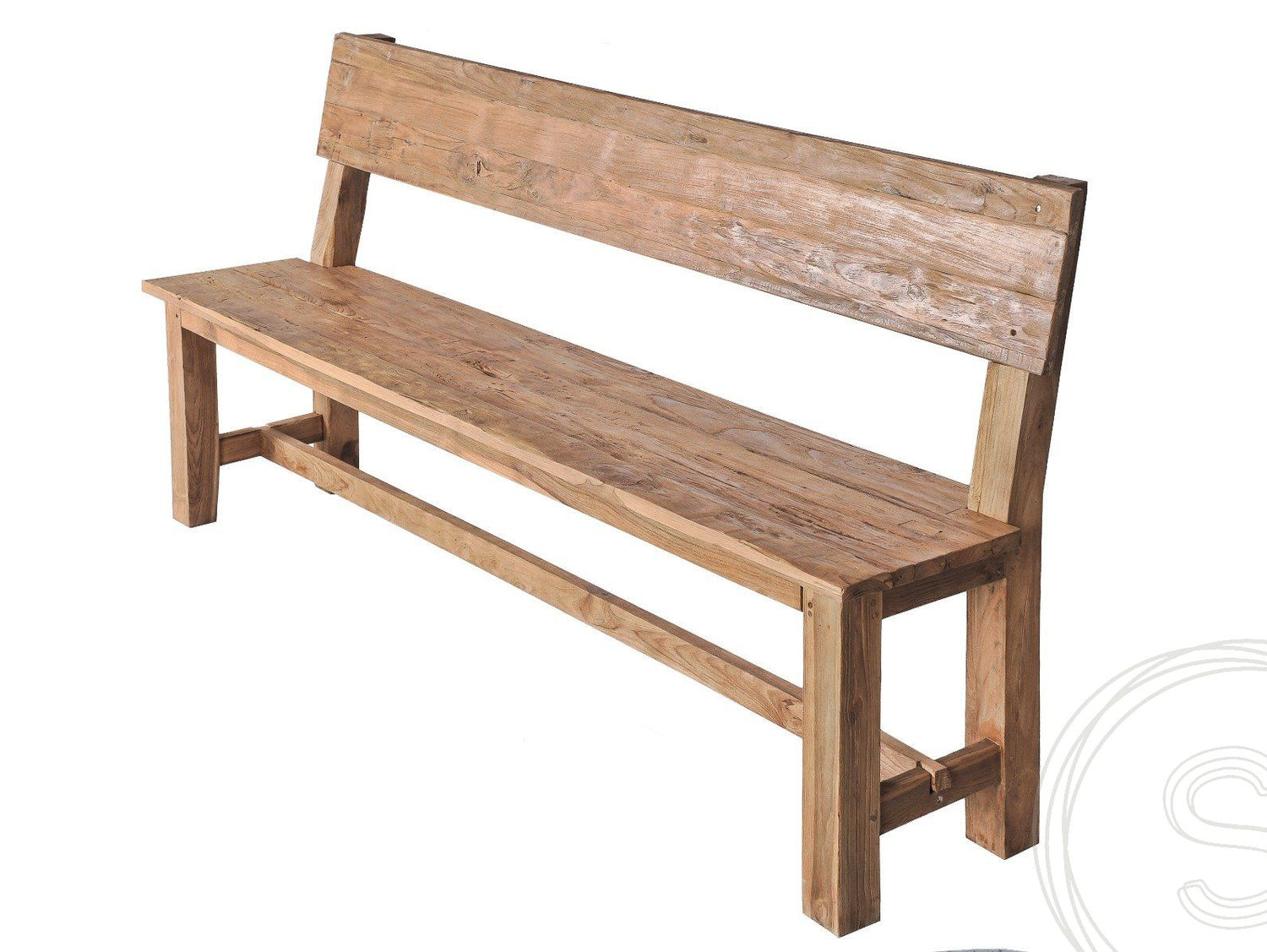 Teakholz Bank 180cm Sandaran