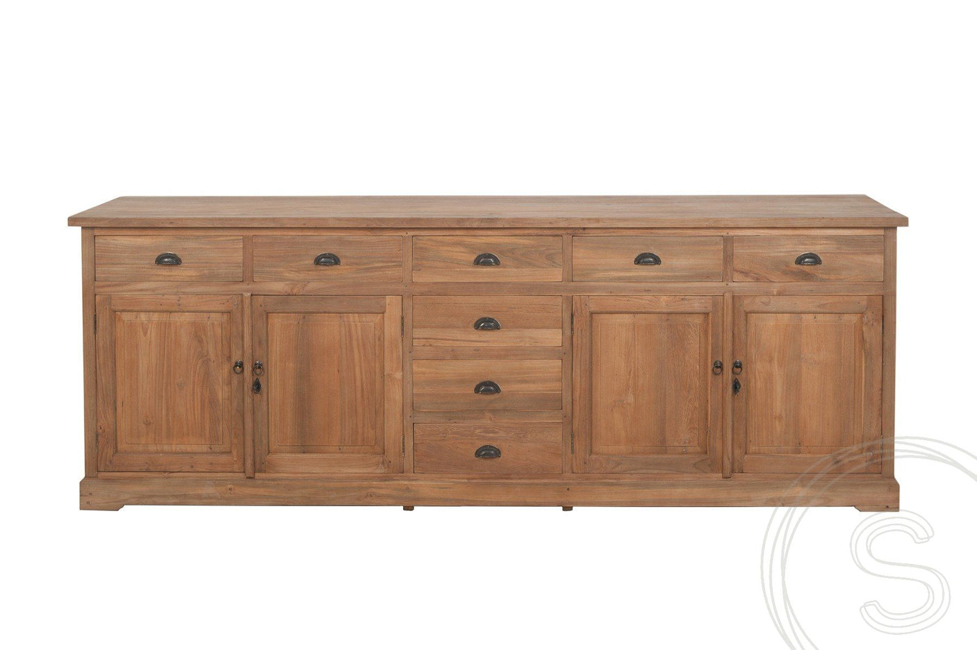 Teak dressoir 250cm XL - Souren Meubels