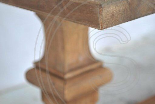Teak kloostertafel 280x100 - Souren Meubels