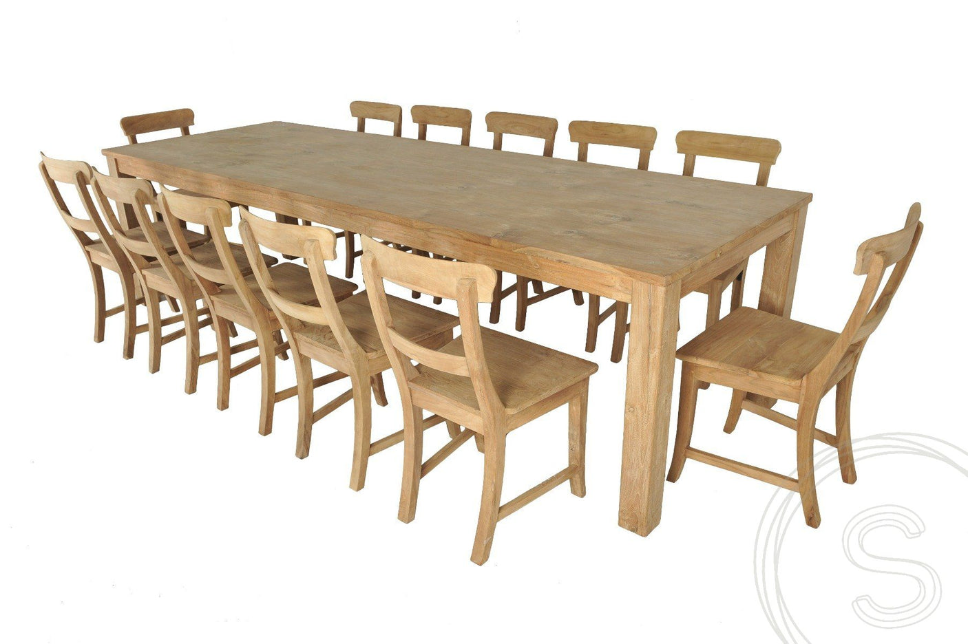 Teak tafel 300 x 100 - Souren Meubels