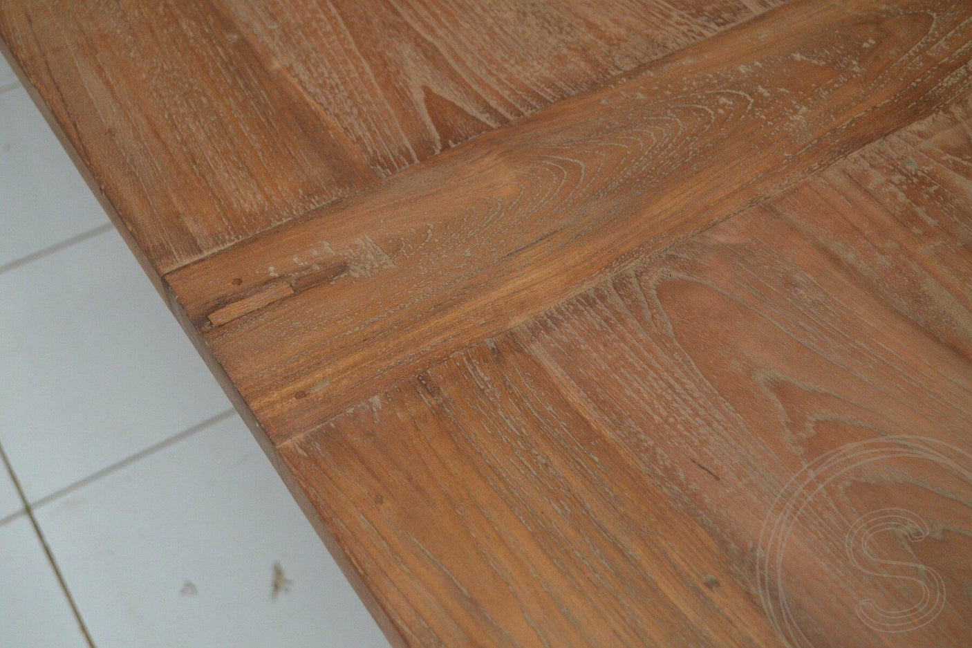 Teak Tisch 300 x 120 Rustikal