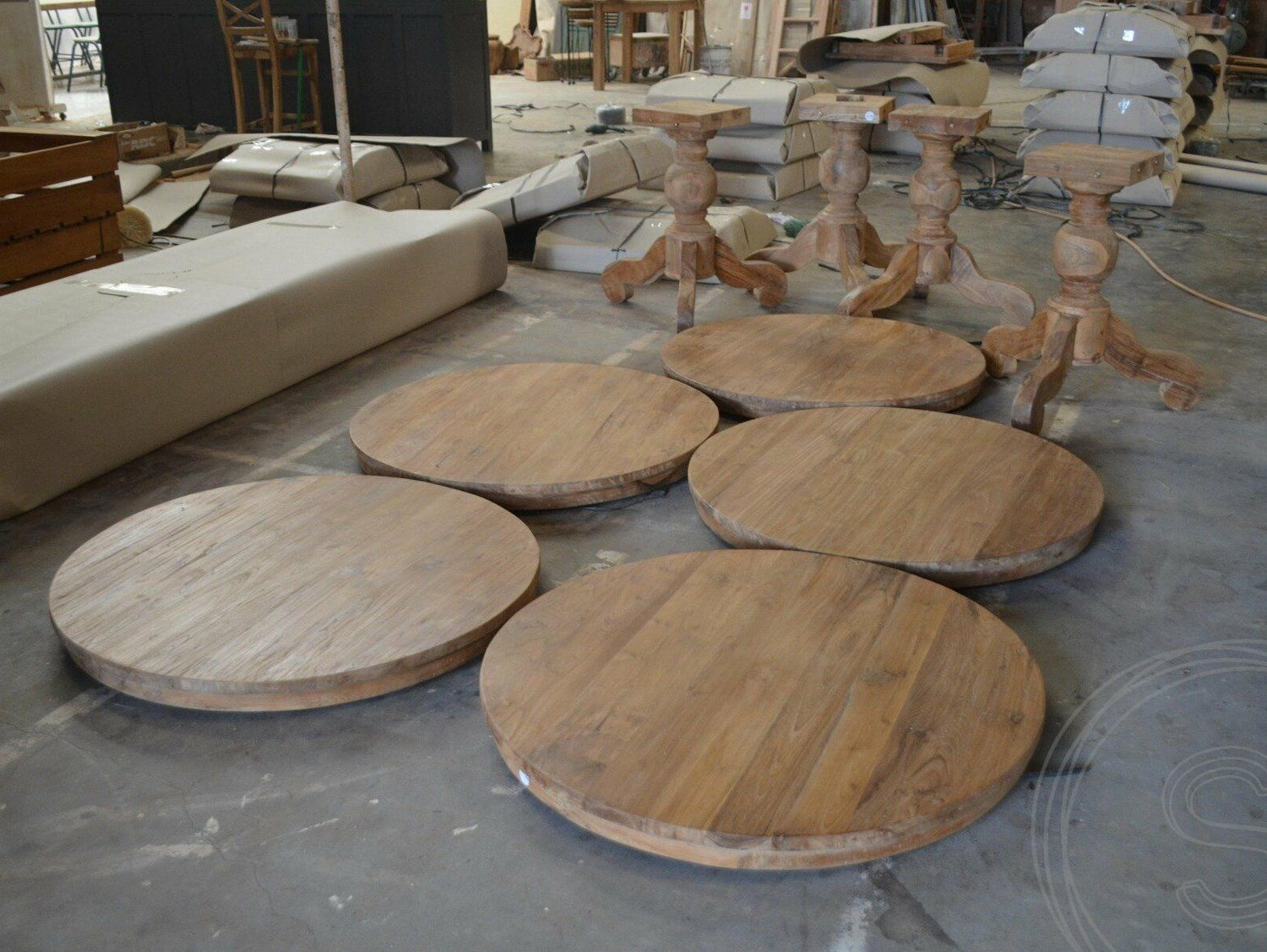 Teak Tisch rund 100cm