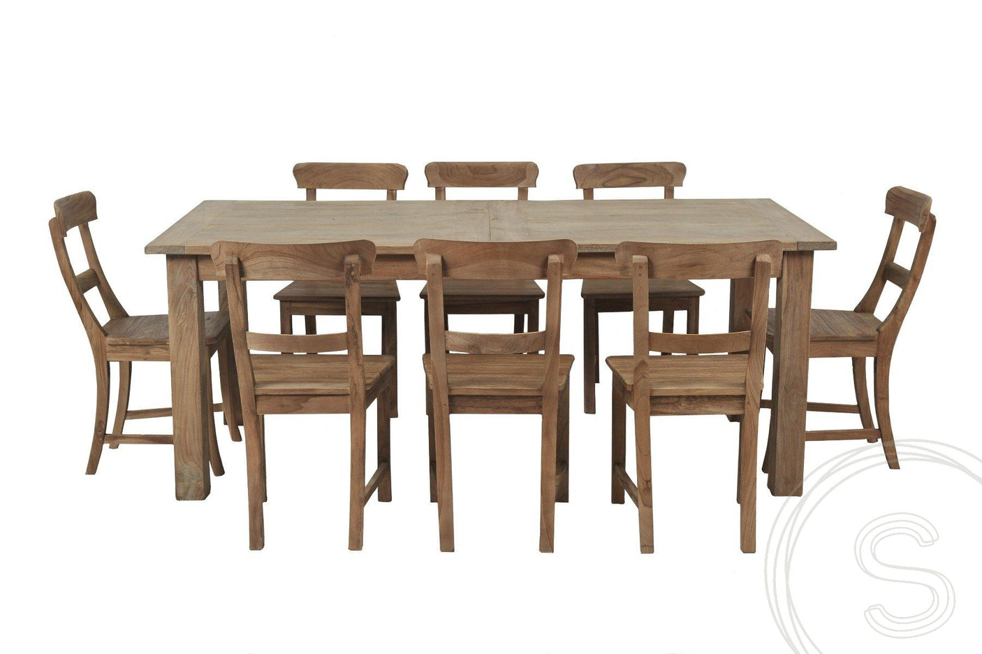 Teak tafel uitschuifbaar 200 - 250 - 300x100 cm - Souren Meubels