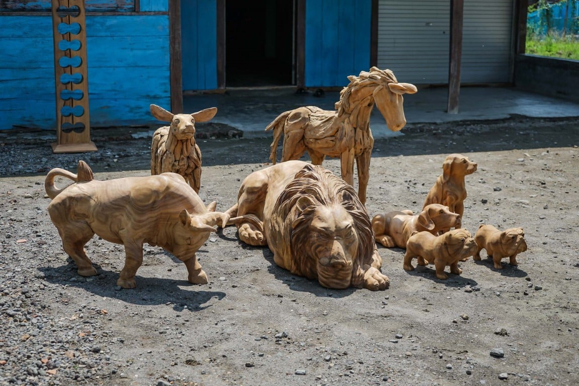 Teak paard XL - Souren Meubels