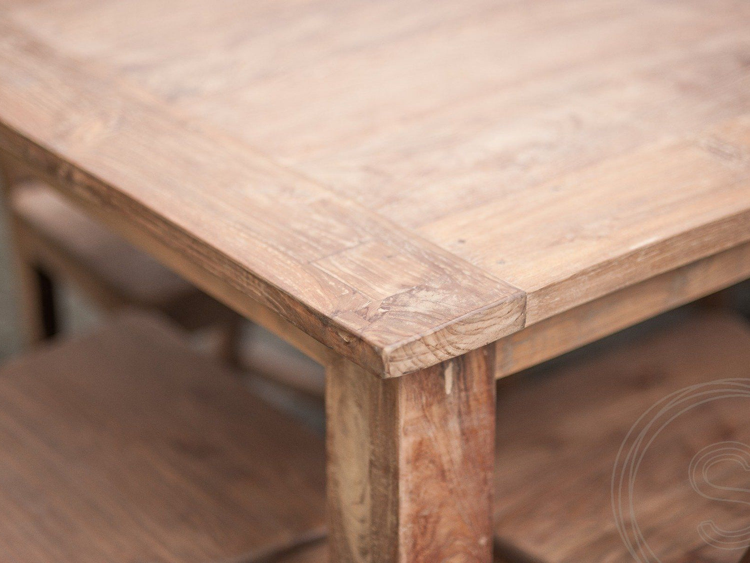 Teak tafel 240 x 100 cm oud hout - Souren Meubels