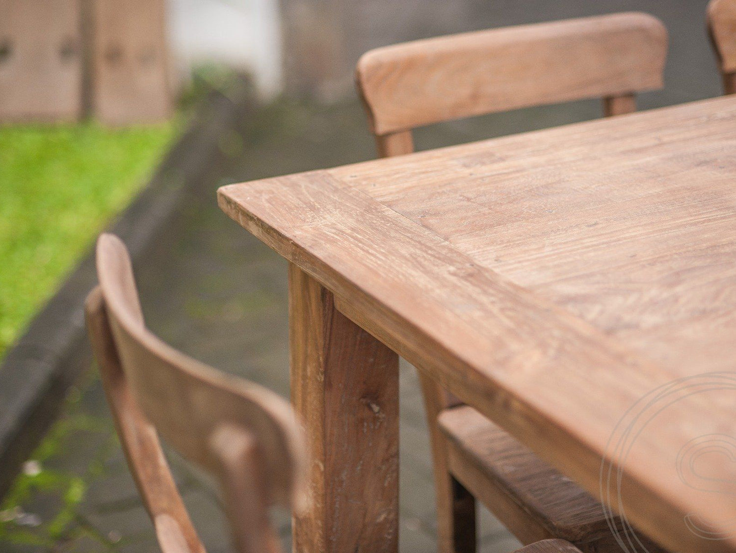 Teak tafel 240 x 100 cm oud hout - Souren Meubels