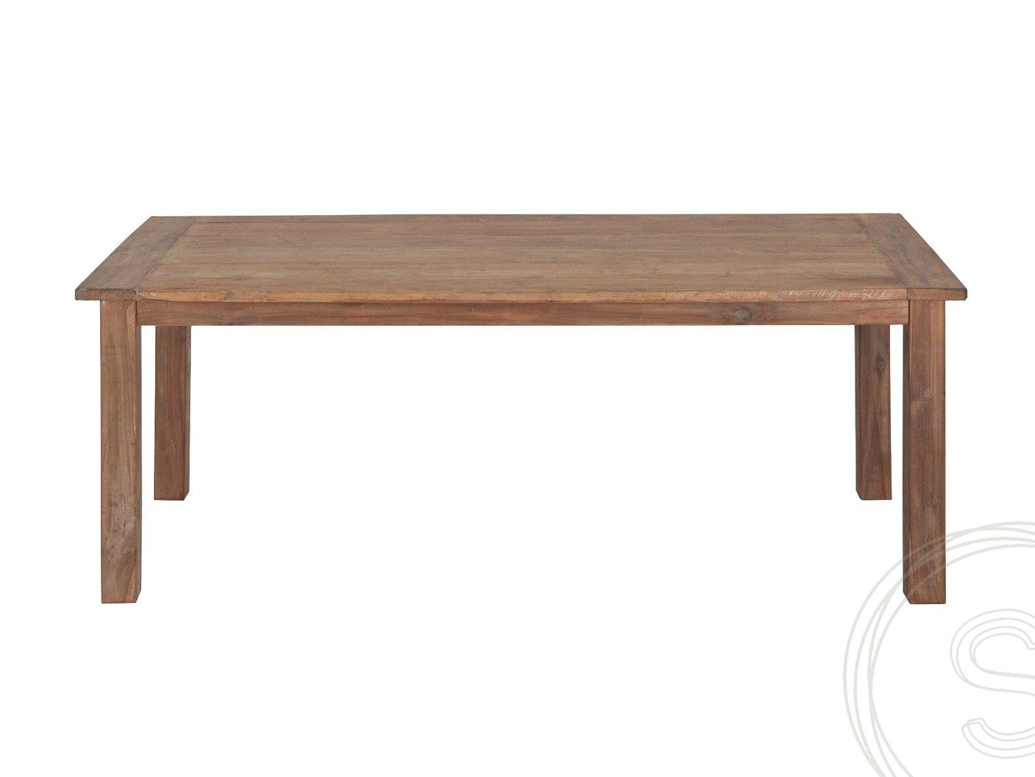 Teak tafel 240 x 100 cm oud hout - Souren Meubels