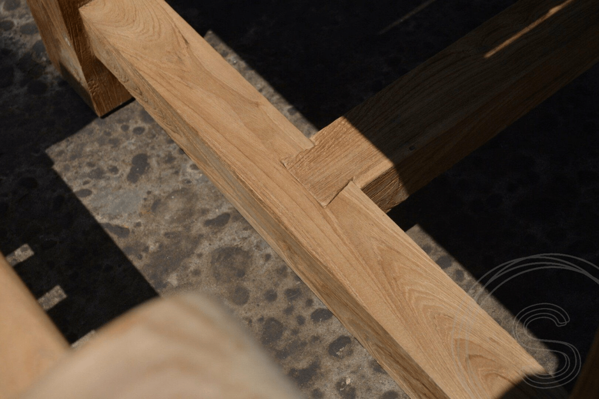 Teak Gartentisch Mammut 300cm + 8 Gartenstühle Mammut