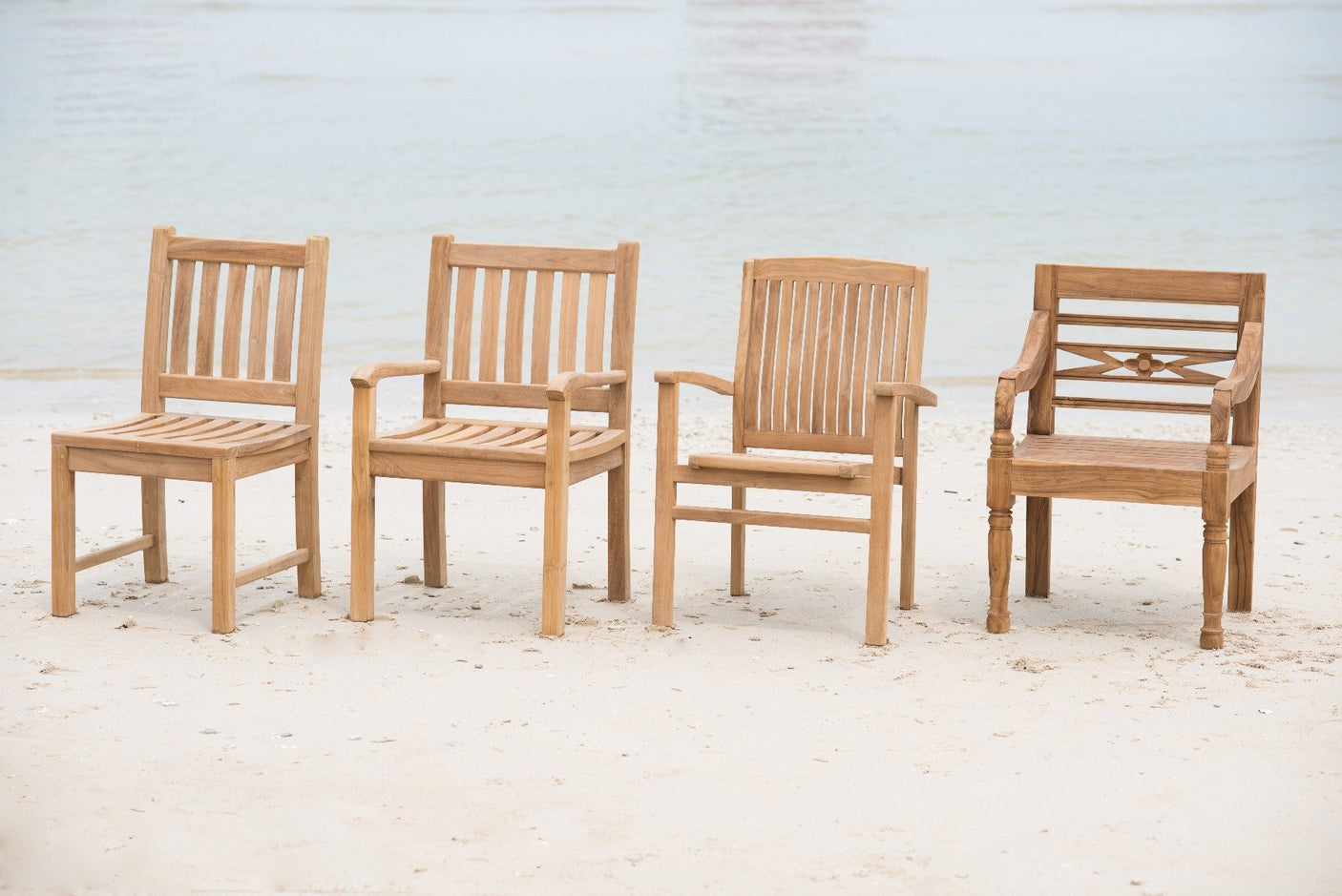 Teak stationsstoel - Souren Meubels