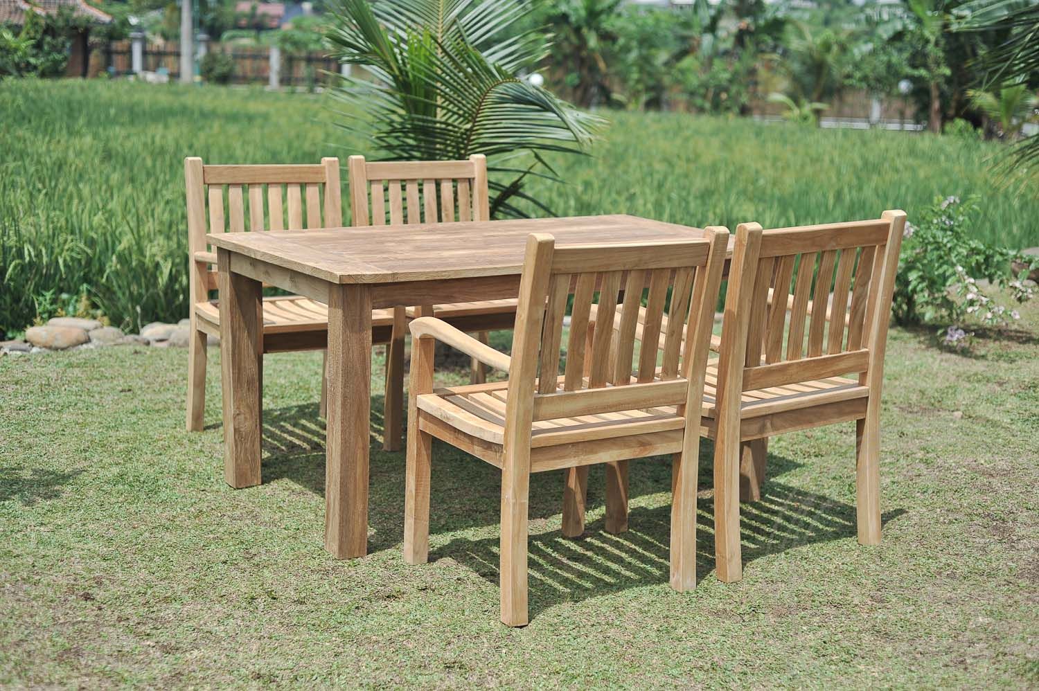 Teak Gartentisch 160 x 90