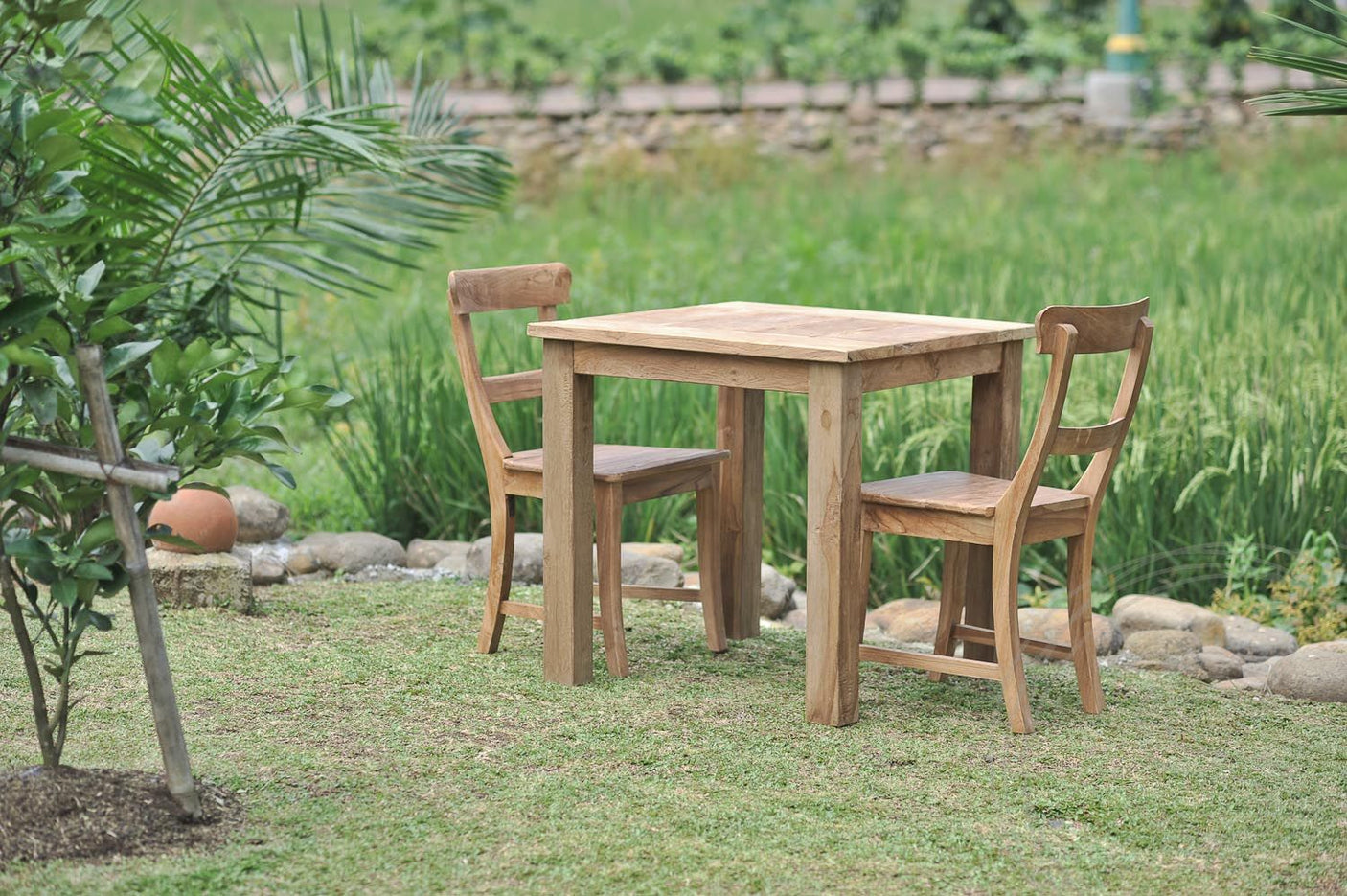 Teak Gartentisch 90 x 90