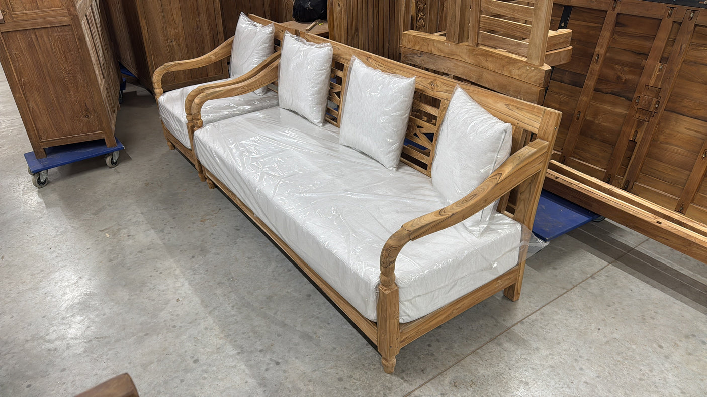 Teak Loungebank Dolce Vita – Elegante Gartenbank aus Massivholz