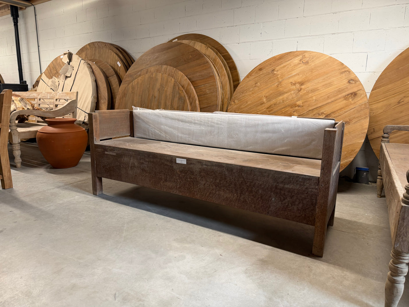 Antike Teakbank - 200x56x75cm