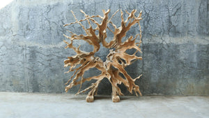 Teakwurzel Raumteiler 180×200 cm – Einzigartig