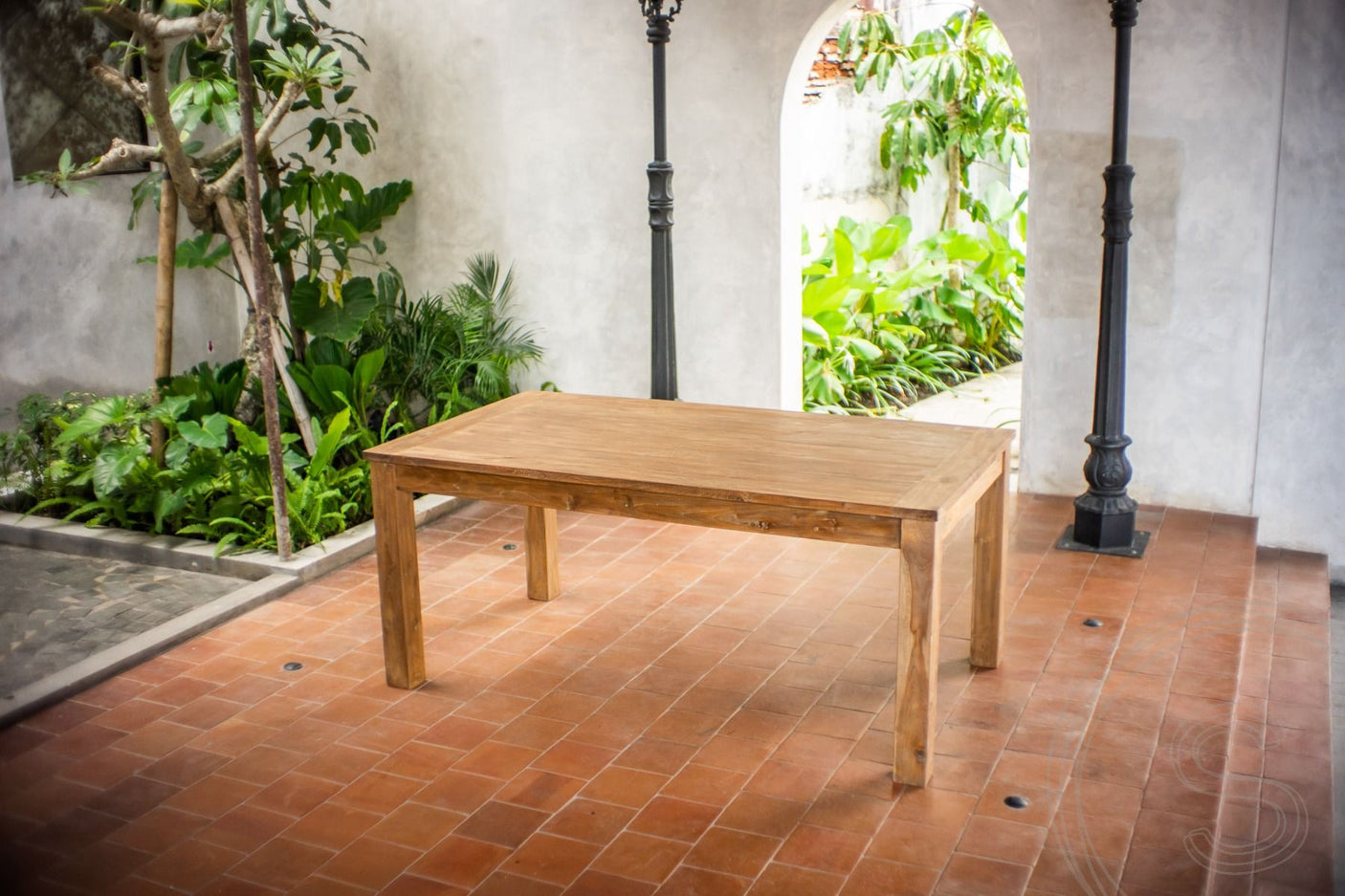 Uitschuifbare teak tafel 180 - 230 - 280x100 - Souren Meubels