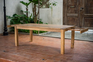 Ausziehtisch Teakholz 200-250-300x100 cm
