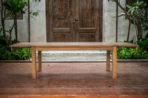 Ausziehtisch Teakholz 200-250-300x100 cm