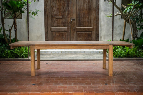 Ausziehtisch Teakholz 200-250-300x100 cm