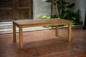 Ausziehtisch Teakholz 200-250-300x100 cm