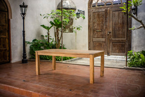 Ausziehtisch Teakholz 200-250-300x100 cm