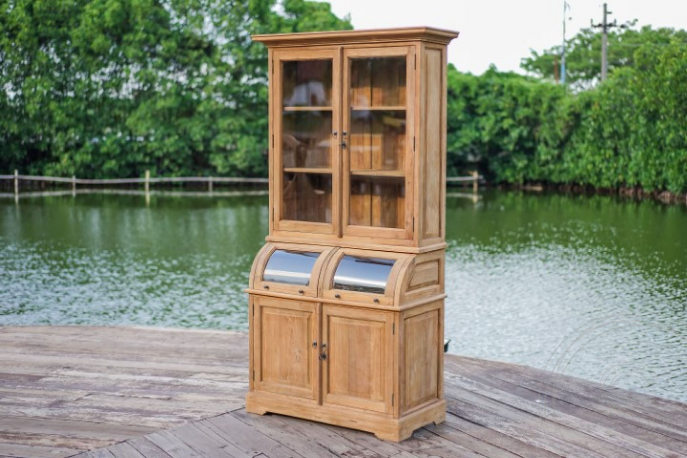 teakholz-vitrinenschrank-110cm