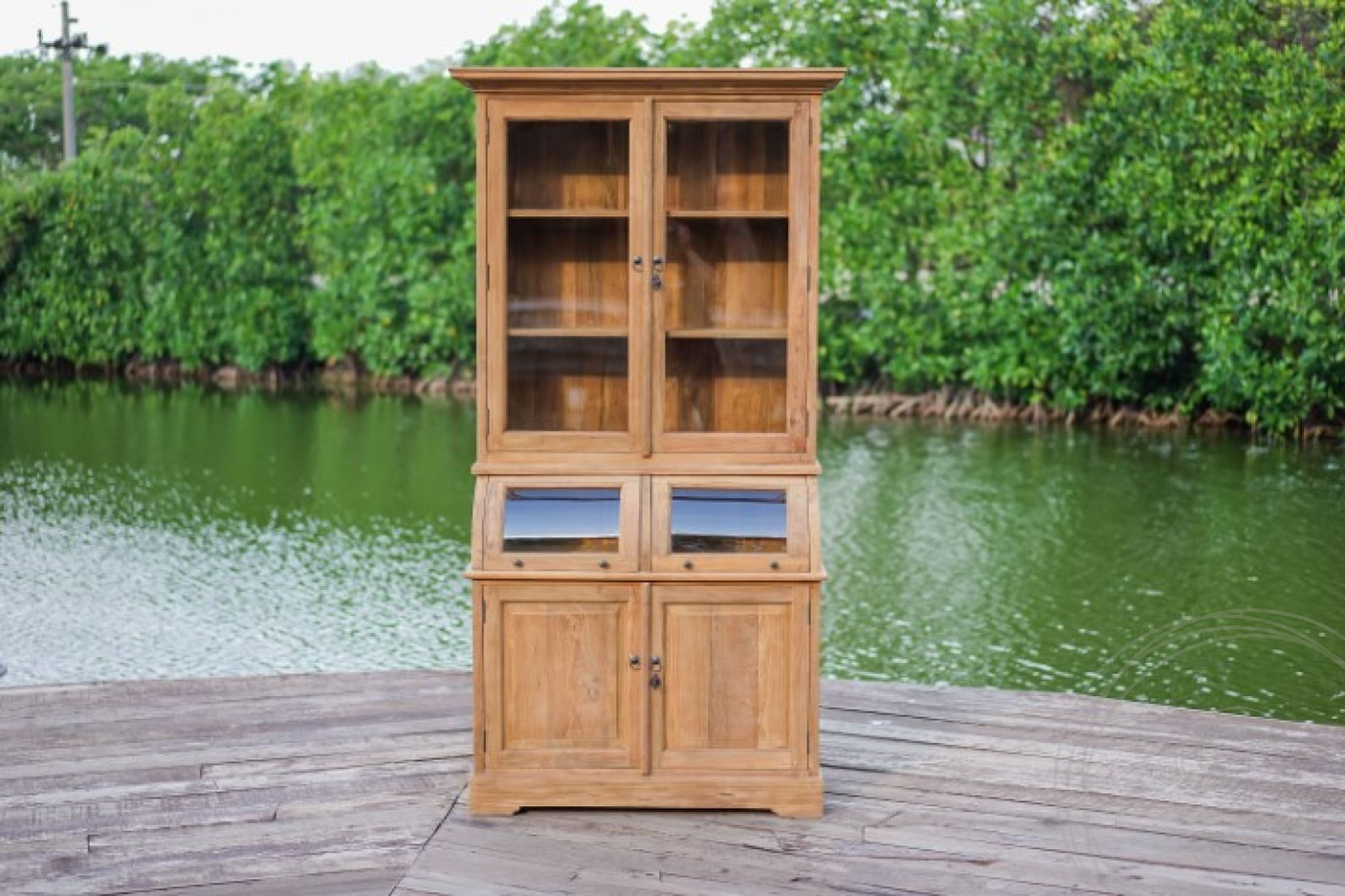 teakholz-vitrinenschrank-110cm