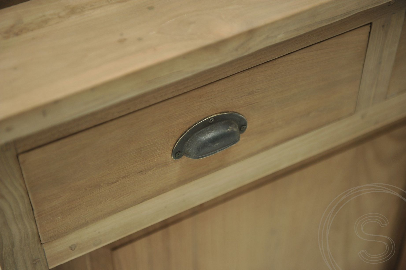 Teak Vitrinenschrank 120cm