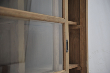 Teak Vitrinenschrank 120cm