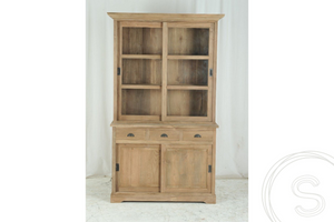 Teak Vitrinenschrank 120cm